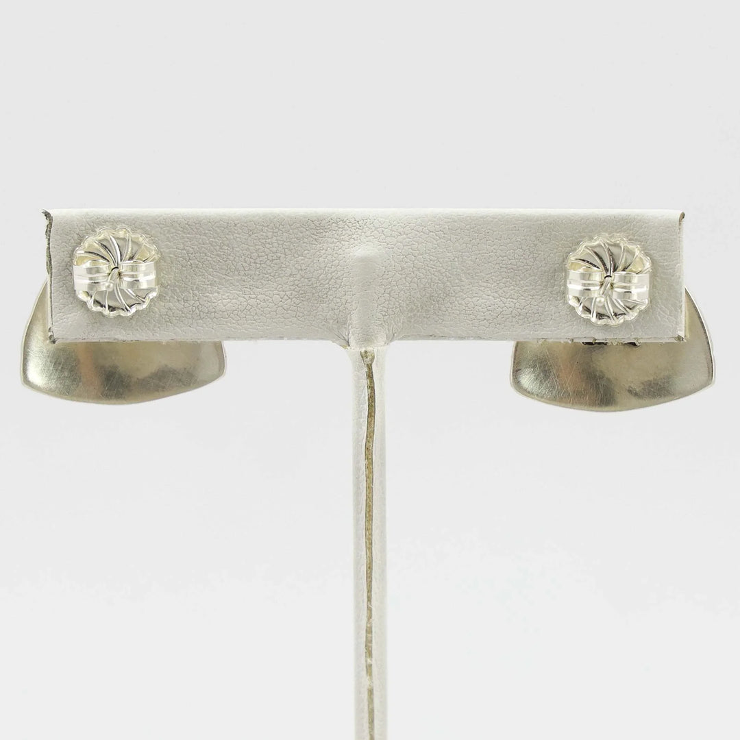 Stamped Silver Earrings