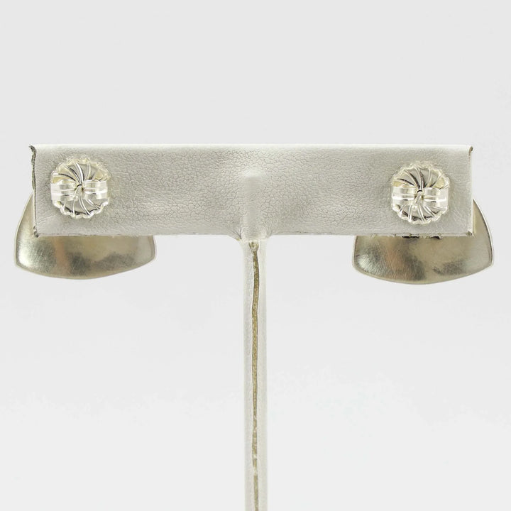 Stamped Silver Earrings