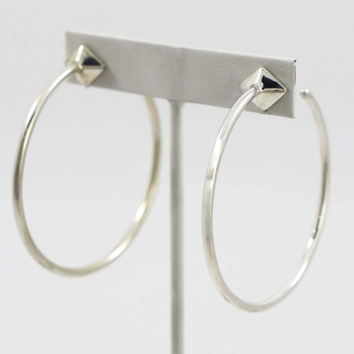 Silver Hoop Earrings
