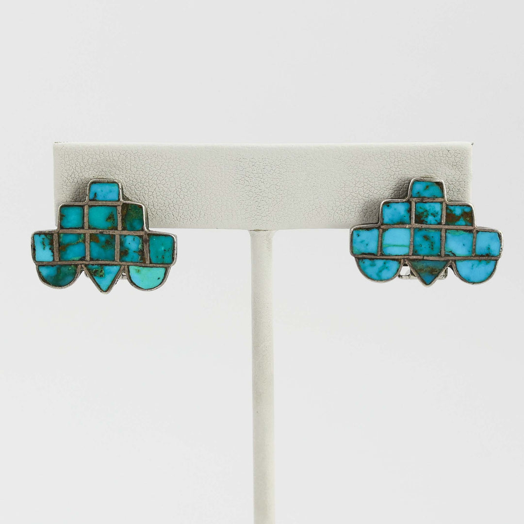 1930s Rain Cloud Clip Earrings
