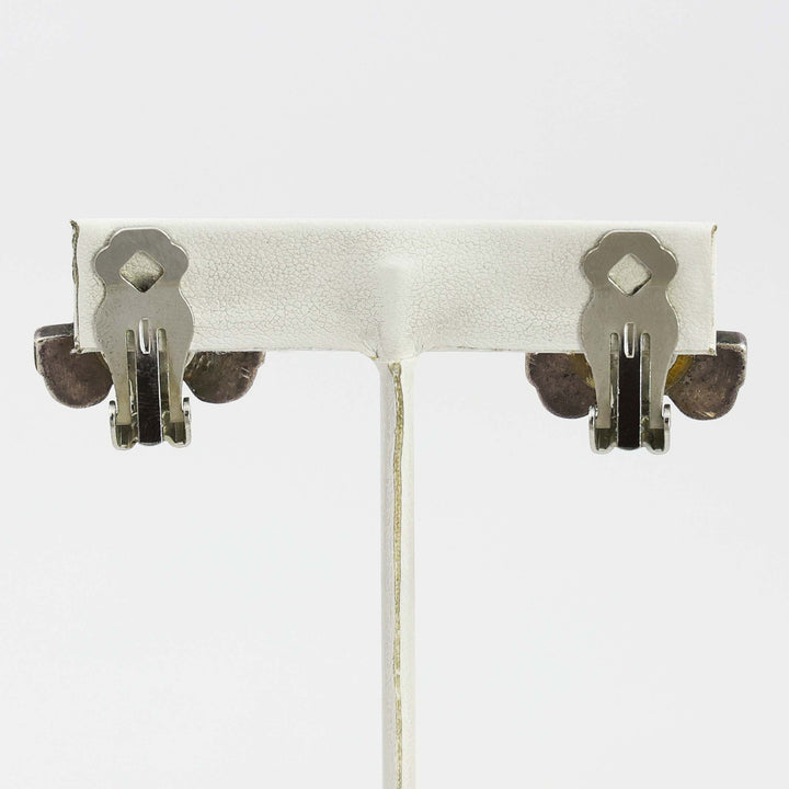 1930s Rain Cloud Clip Earrings