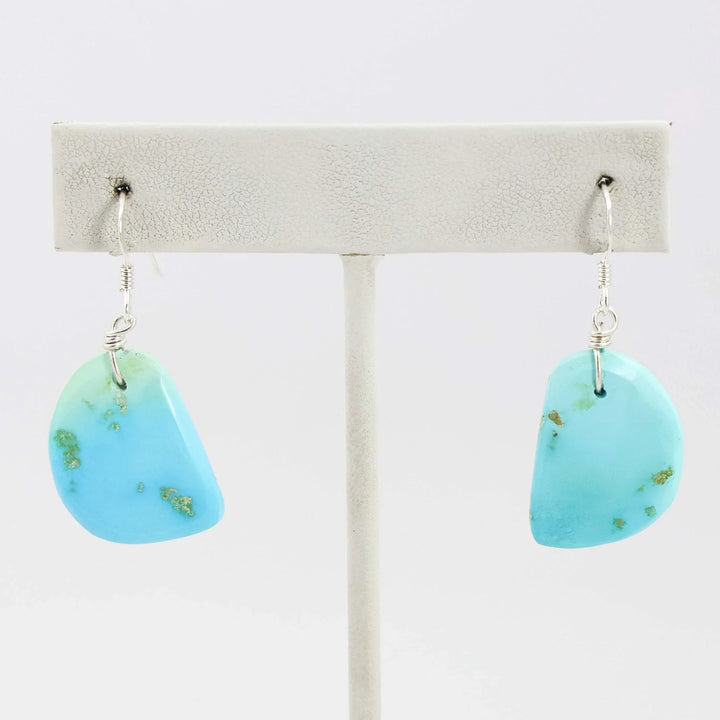 Sleeping Beauty Turquoise Slab Earrings