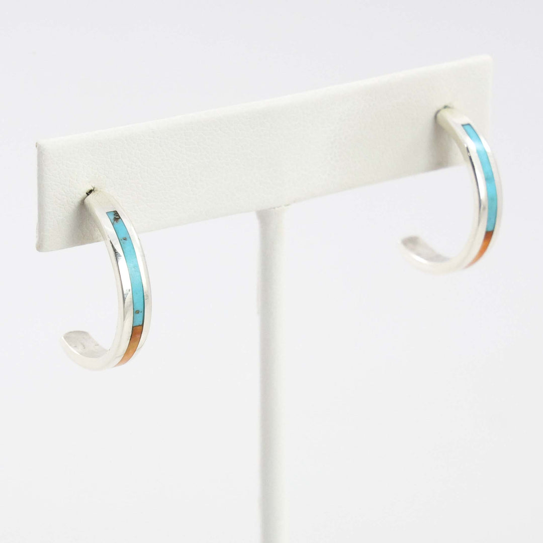 Inlay Hoop Earrings