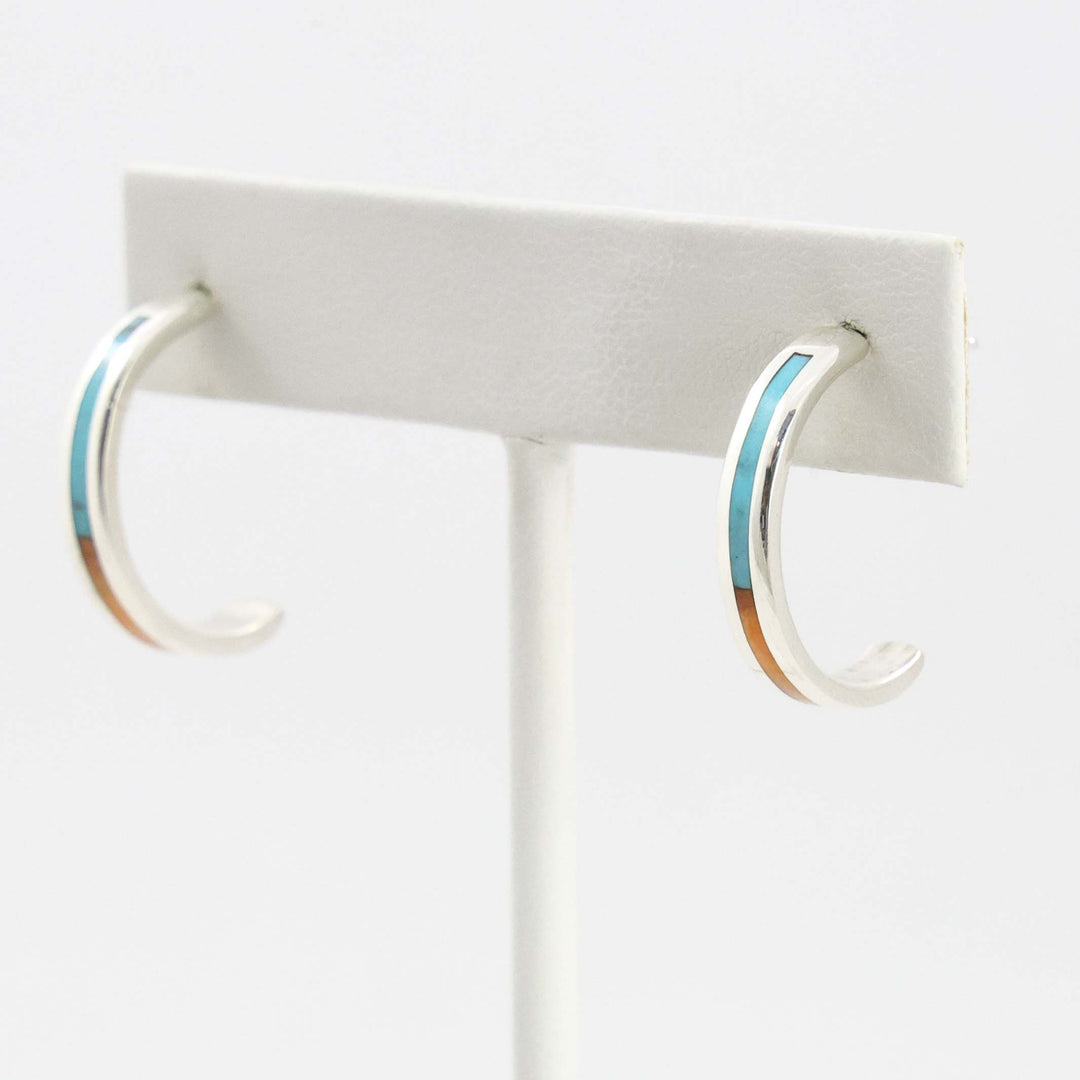 Inlay Hoop Earrings