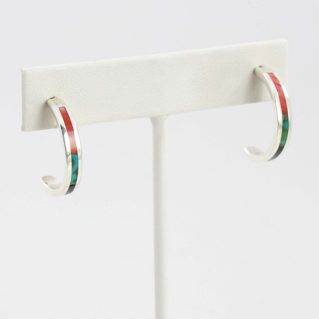 Inlay Hoop Earrings