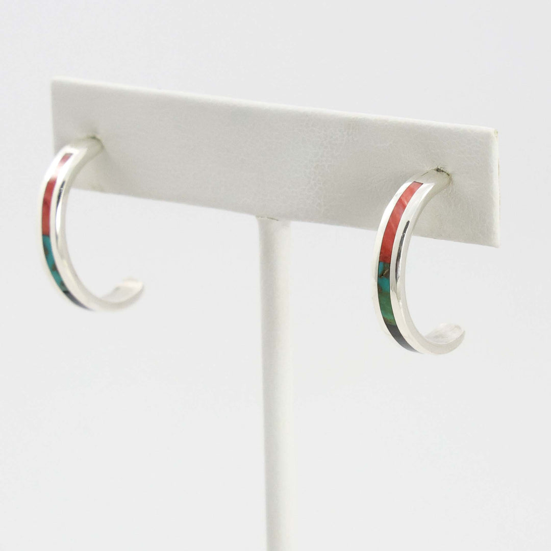 Inlay Hoop Earrings