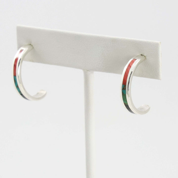 Inlay Hoop Earrings