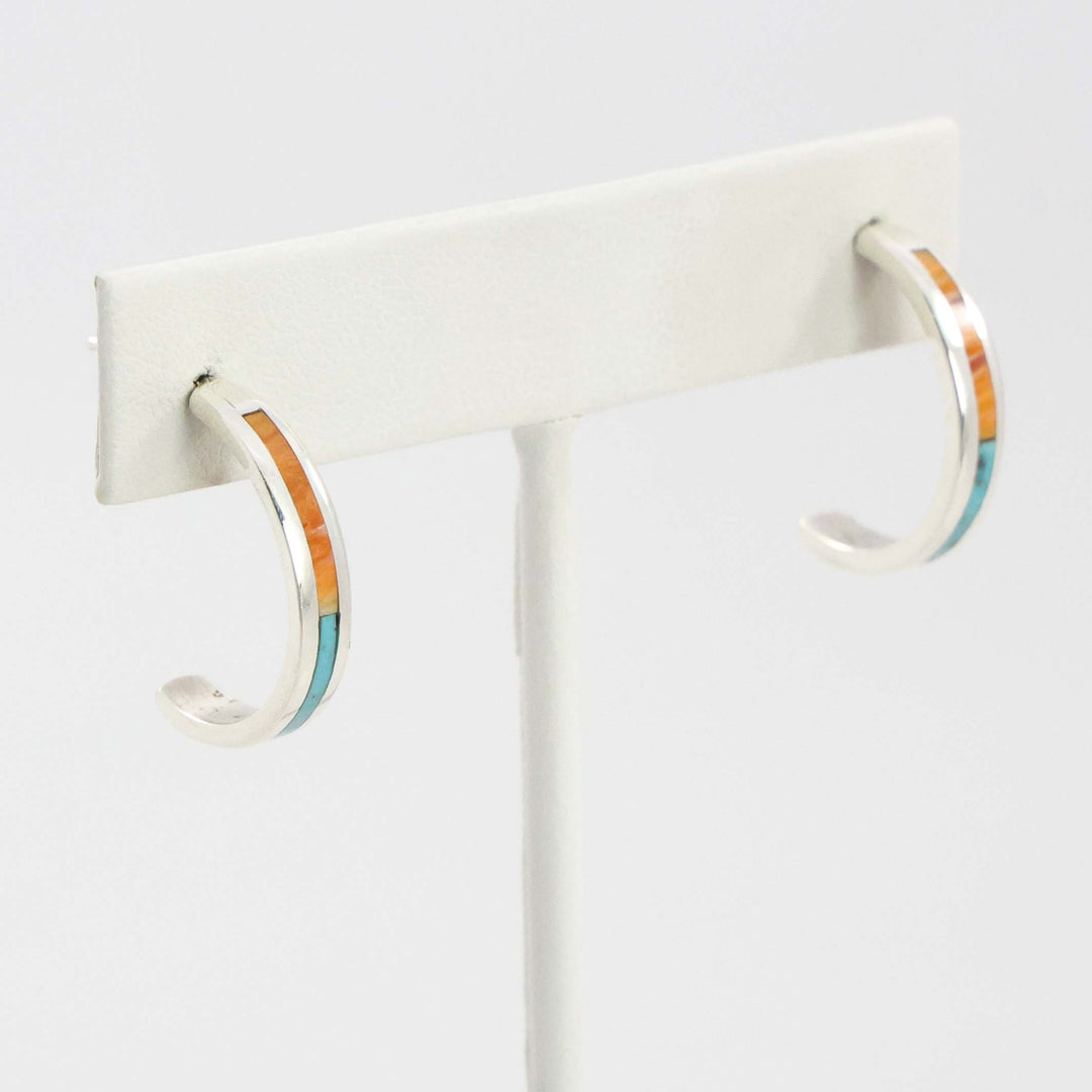 Inlay Hoop Earrings