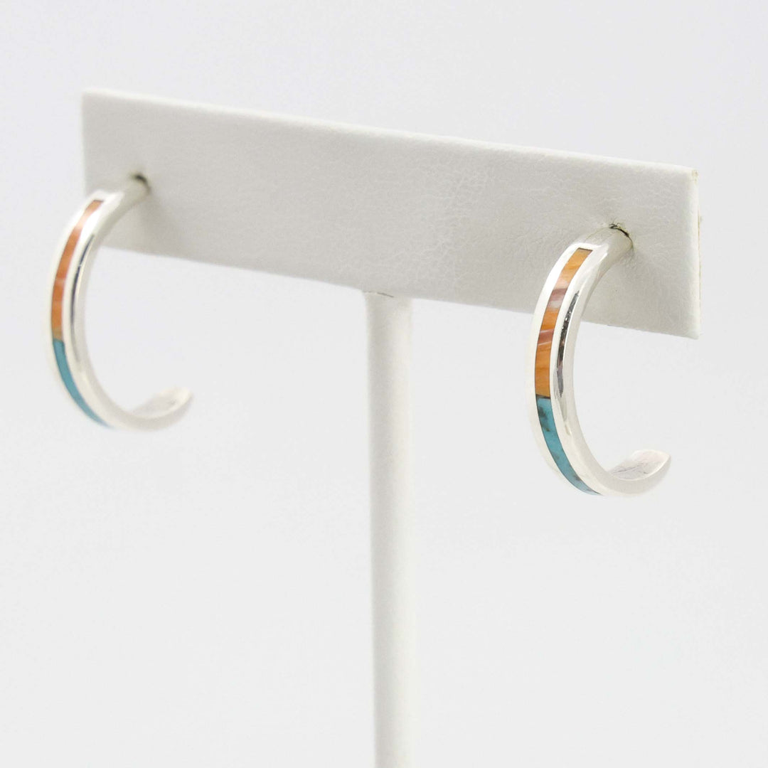 Inlay Hoop Earrings