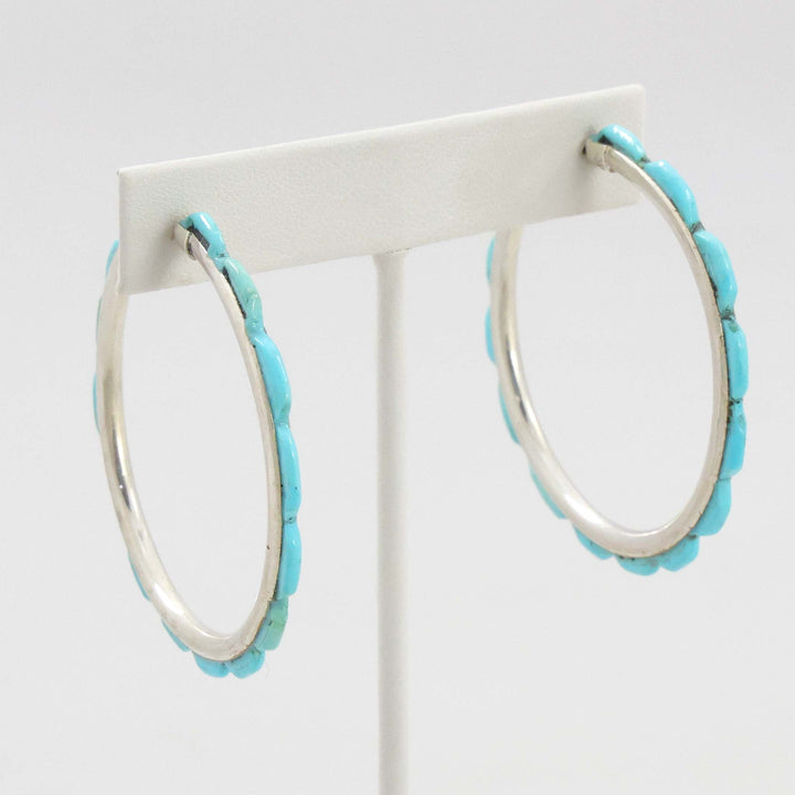Turquoise Hoop Earrings