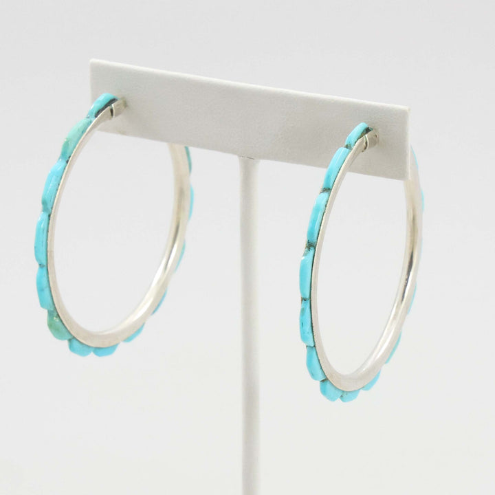 Turquoise Hoop Earrings