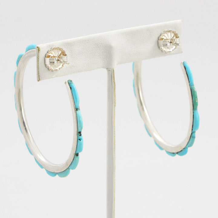 Turquoise Hoop Earrings