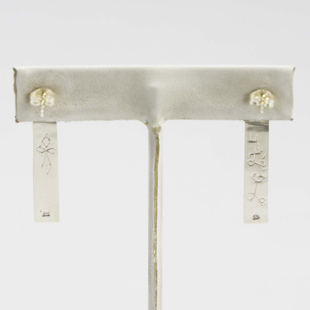 Coral Inlay Earrings