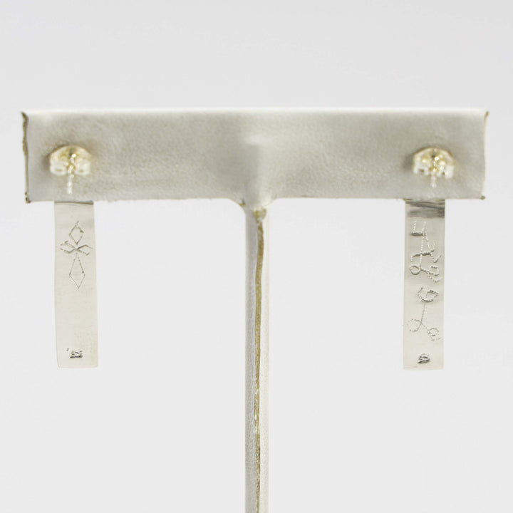 Coral Inlay Earrings