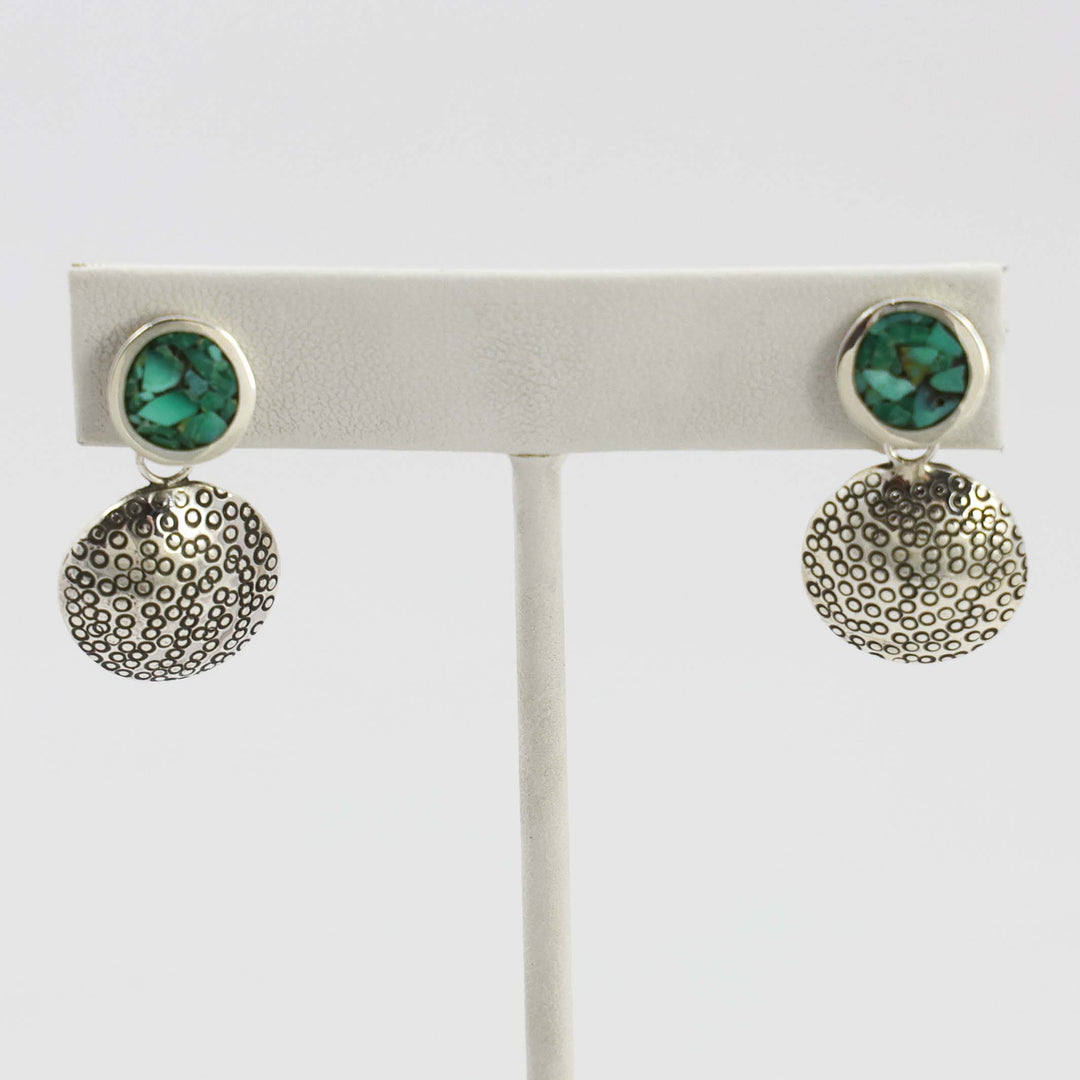 Broken Arrow Turquoise Earrings