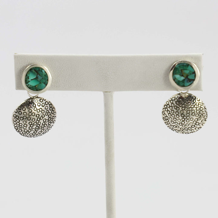 Broken Arrow Turquoise Earrings