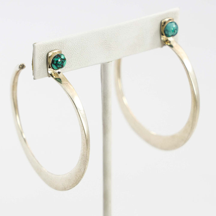 Damele Turquoise Hoop Earrings