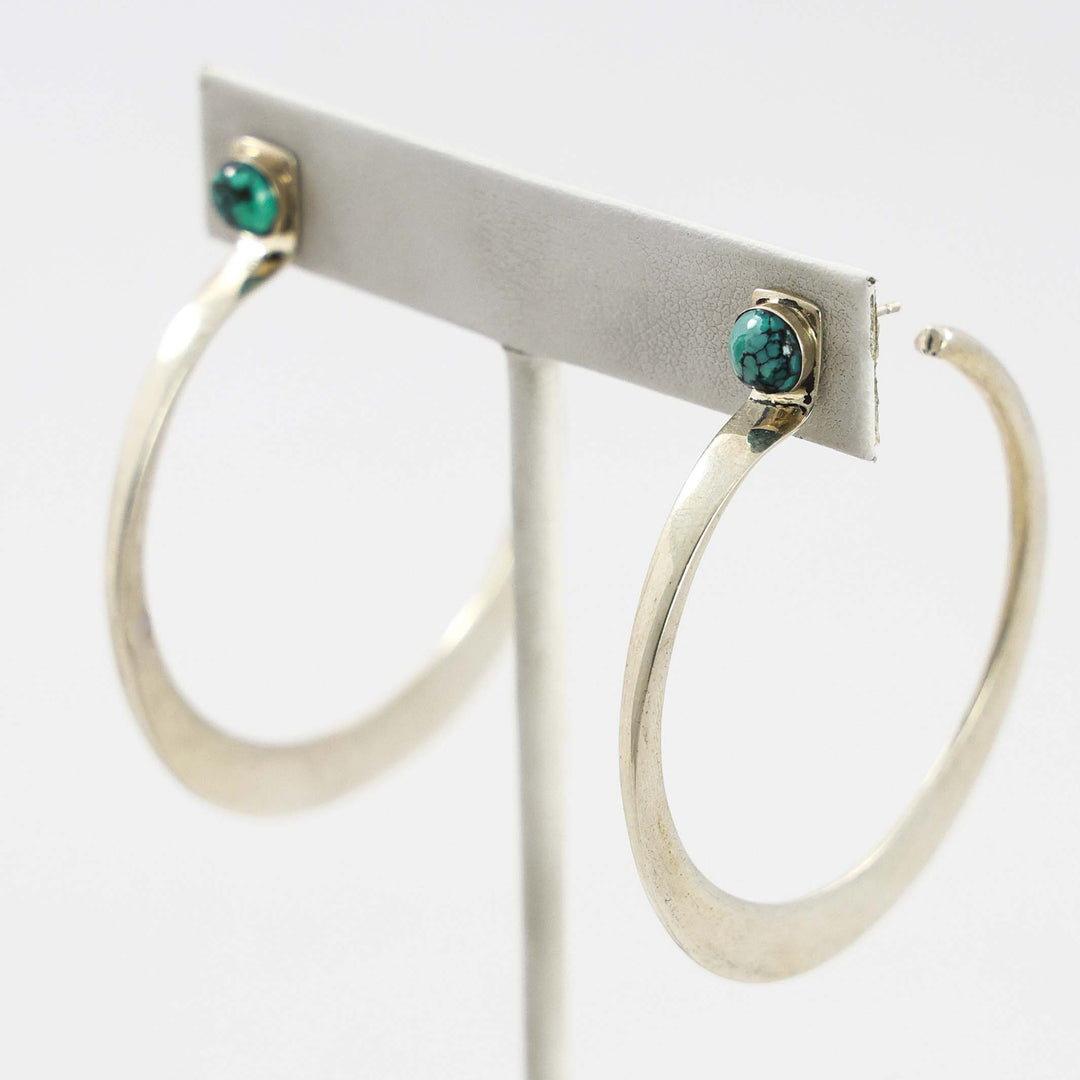 Damele Turquoise Hoop Earrings