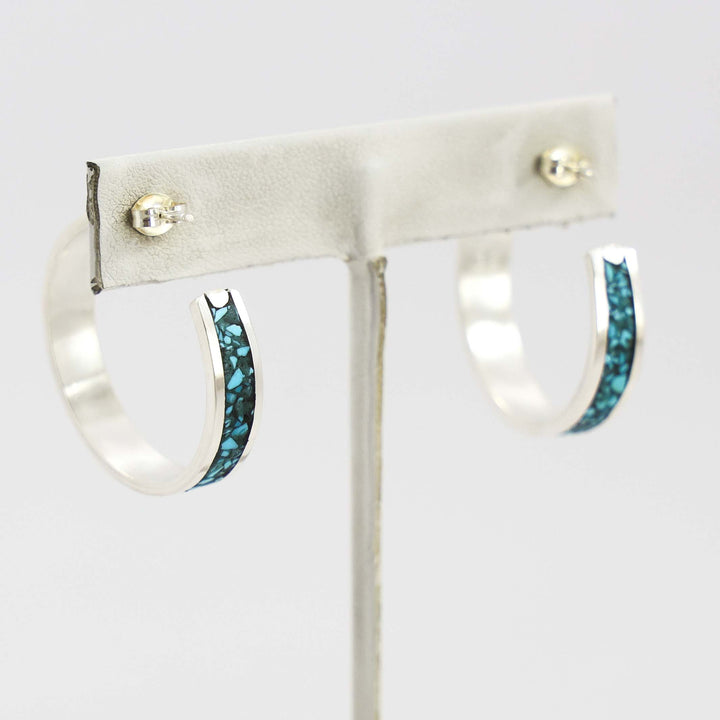 Turquoise Hoop Earrings
