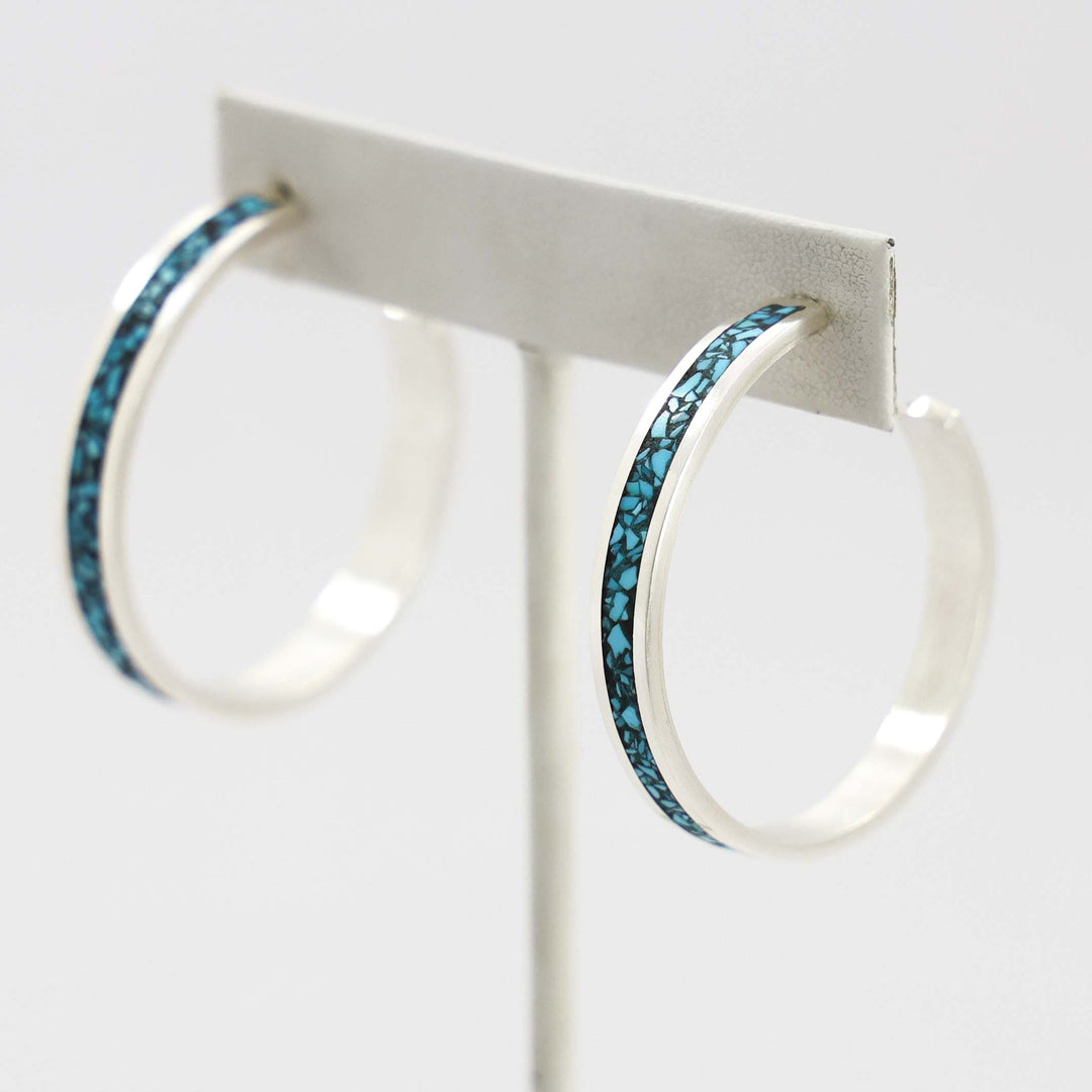 Turquoise Hoop Earrings