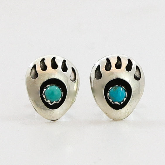 Turquoise Bear Claw Earrings