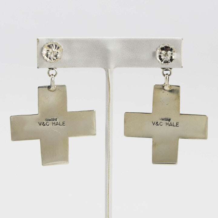 Turquoise Cross Earrings
