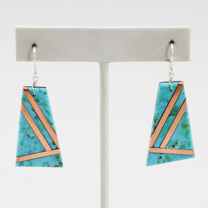 Turquoise and Copper Earrings