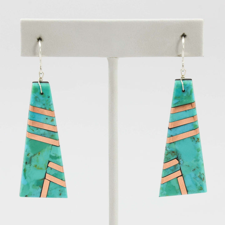 Turquoise and Copper Earrings