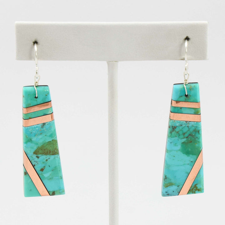Turquoise and Copper Earrings