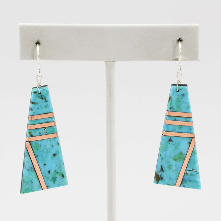 Turquoise and Copper Earrings