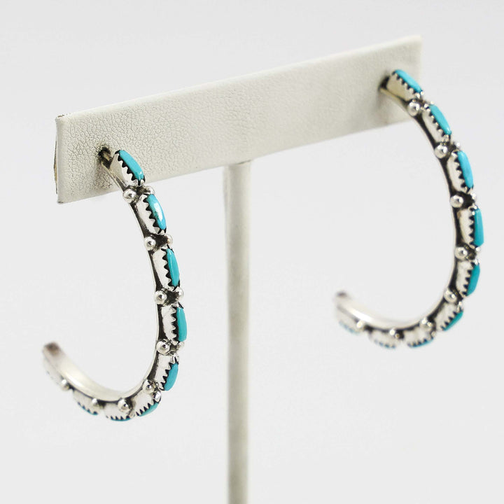 Turquoise Hoop Earrings