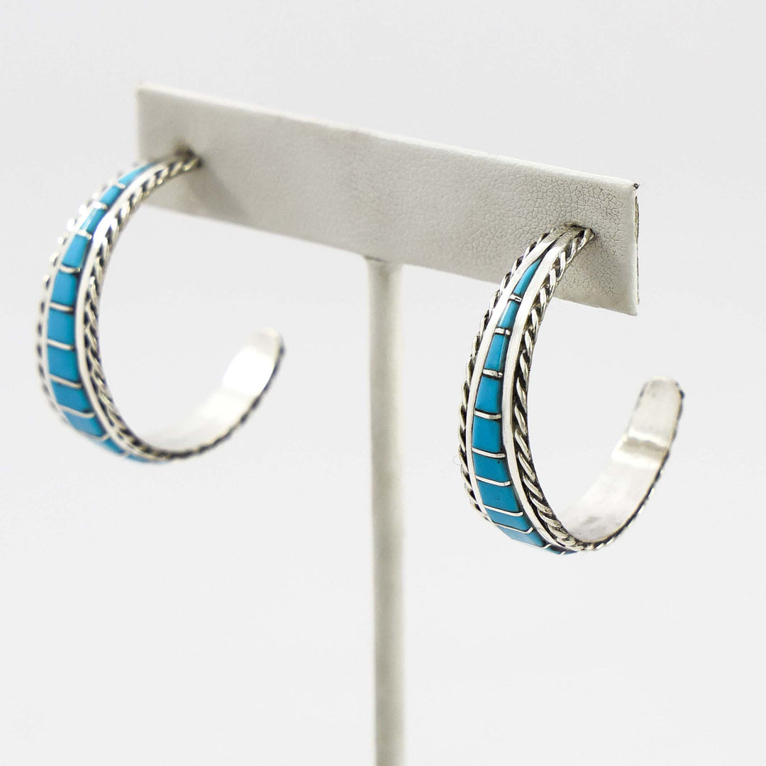 Turquoise Hoop Earrings