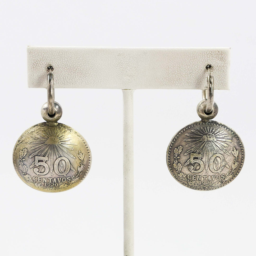 50 Centavos Coin Earrings