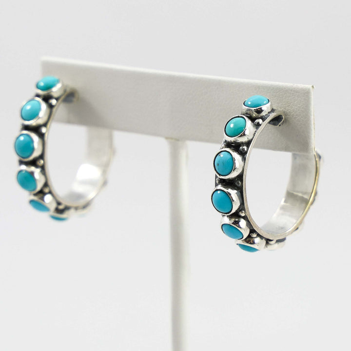 Turquoise Hoop Earrings