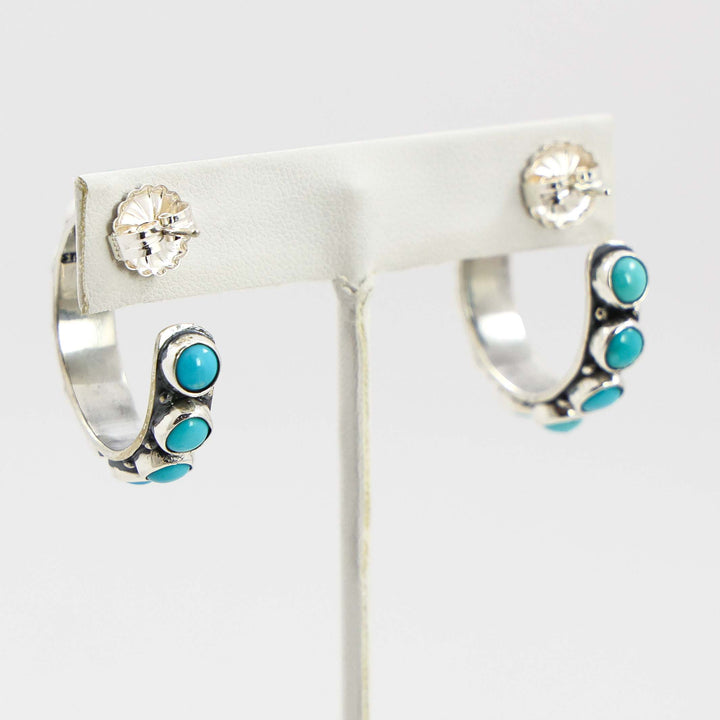 Turquoise Hoop Earrings