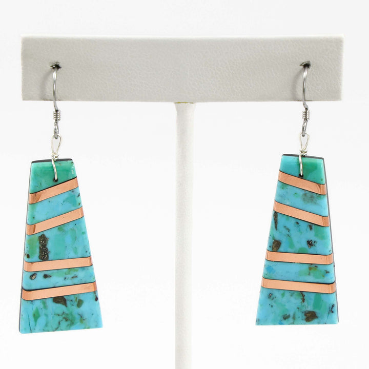 Turquoise and Copper Earrings