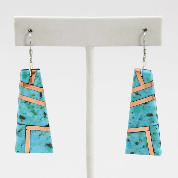 Turquoise and Copper Earrings