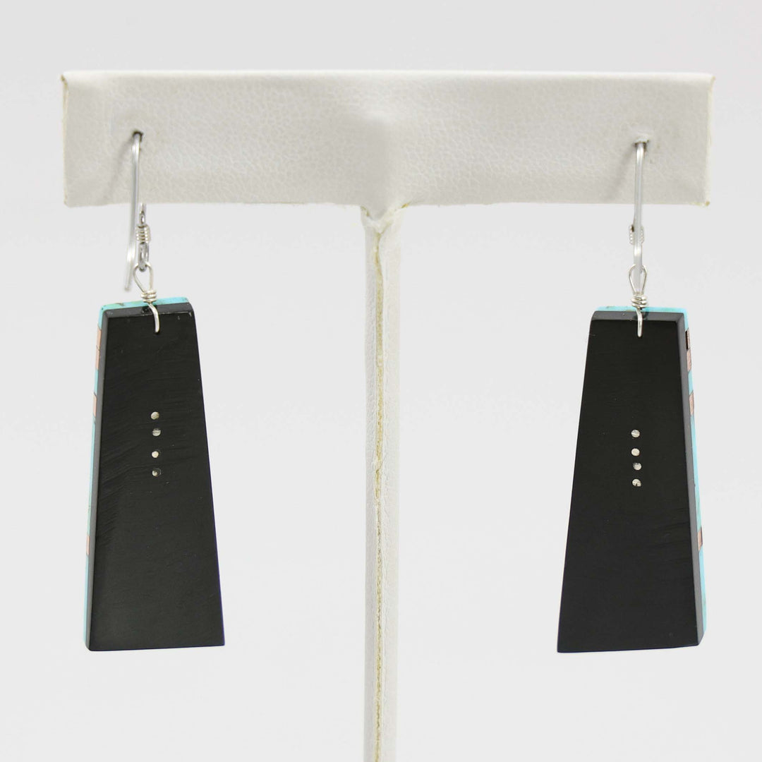 Turquoise and Copper Earrings