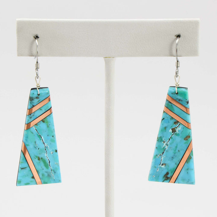 Turquoise and Copper Earrings
