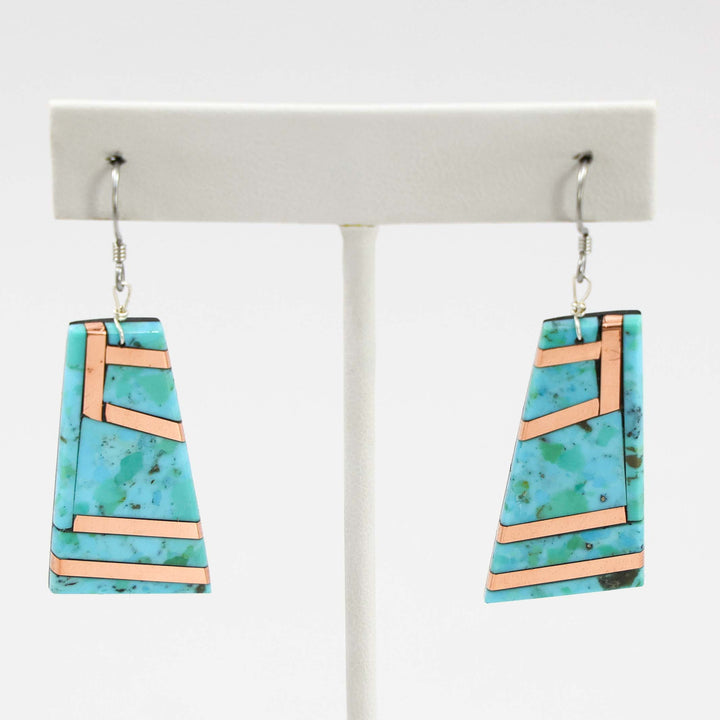 Turquoise and Copper Earrings