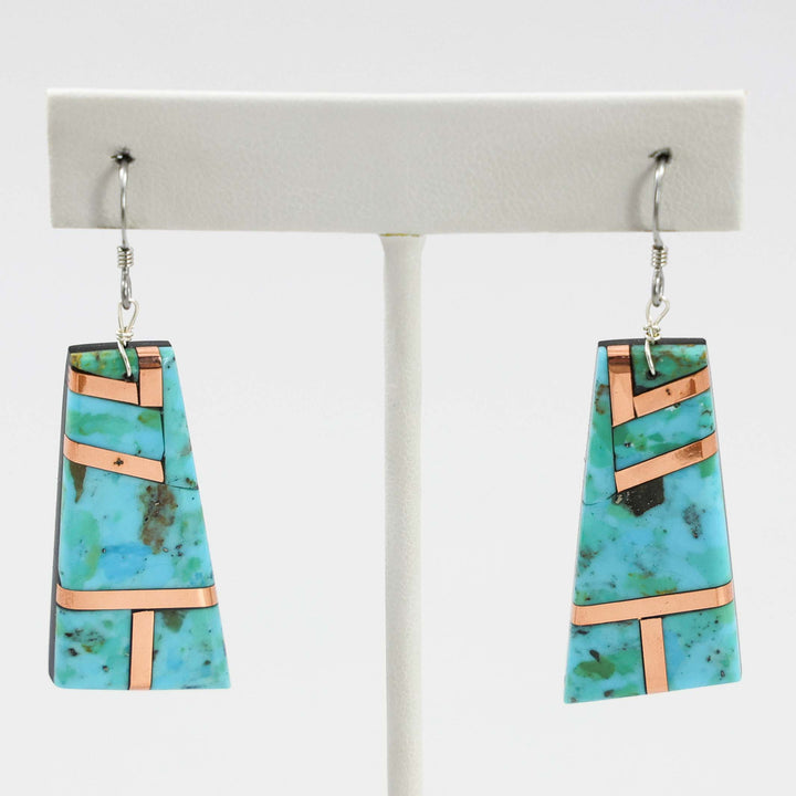 Turquoise and Copper Earrings