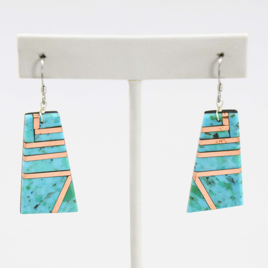 Turquoise and Copper Earrings