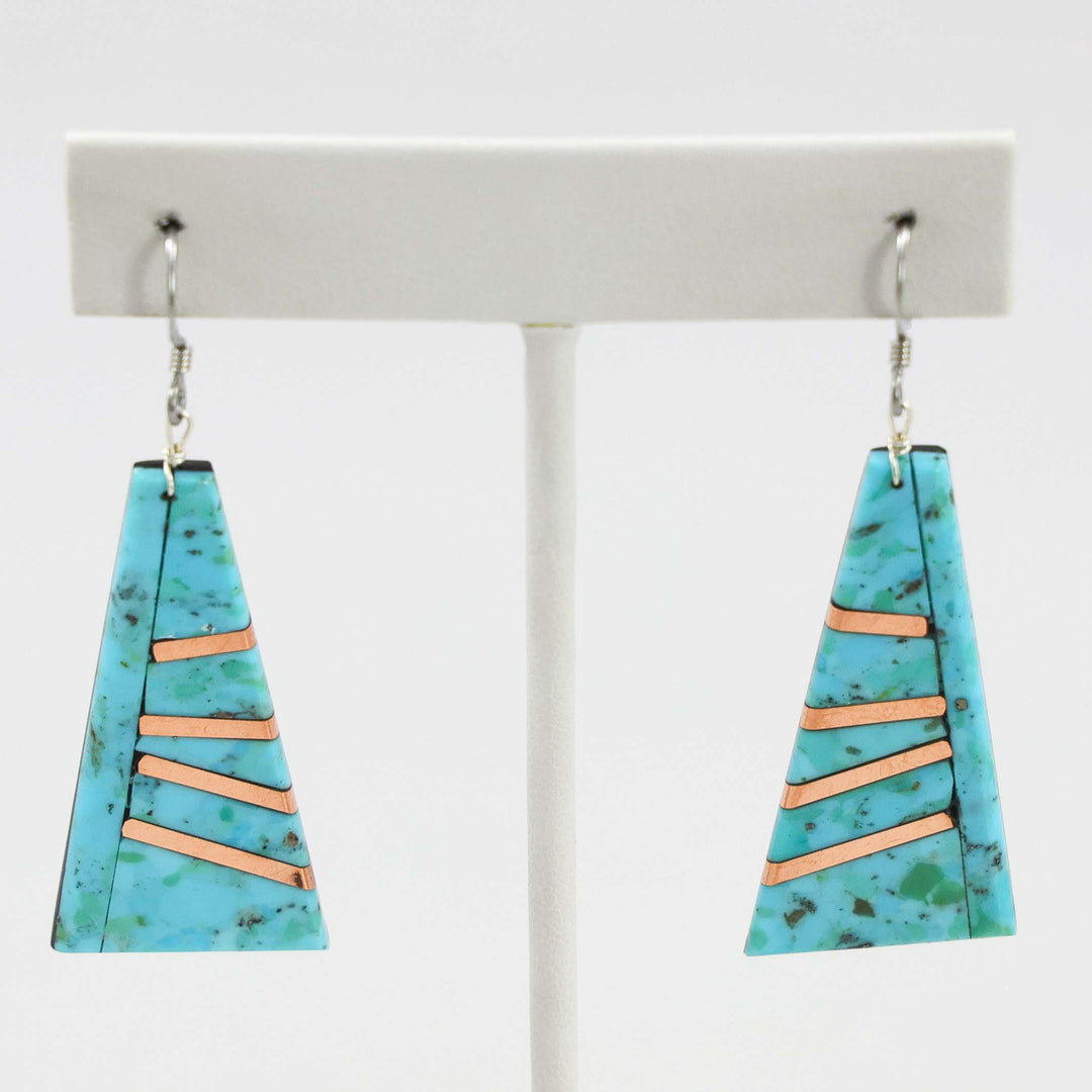Turquoise and Copper Earrings