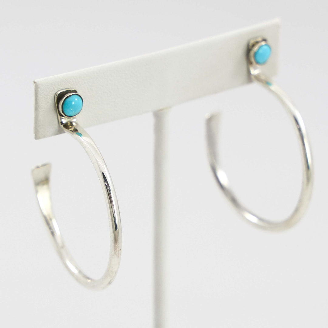 Turquoise Hoop Earrings