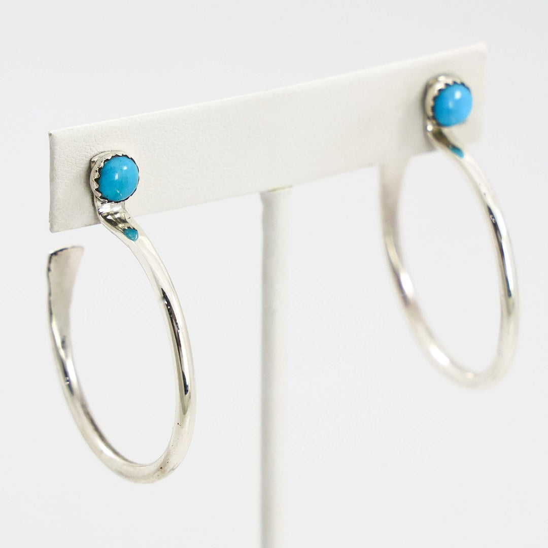 Turquoise Hoop Earrings