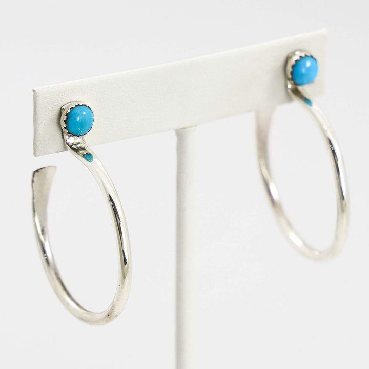 Turquoise Hoop Earrings