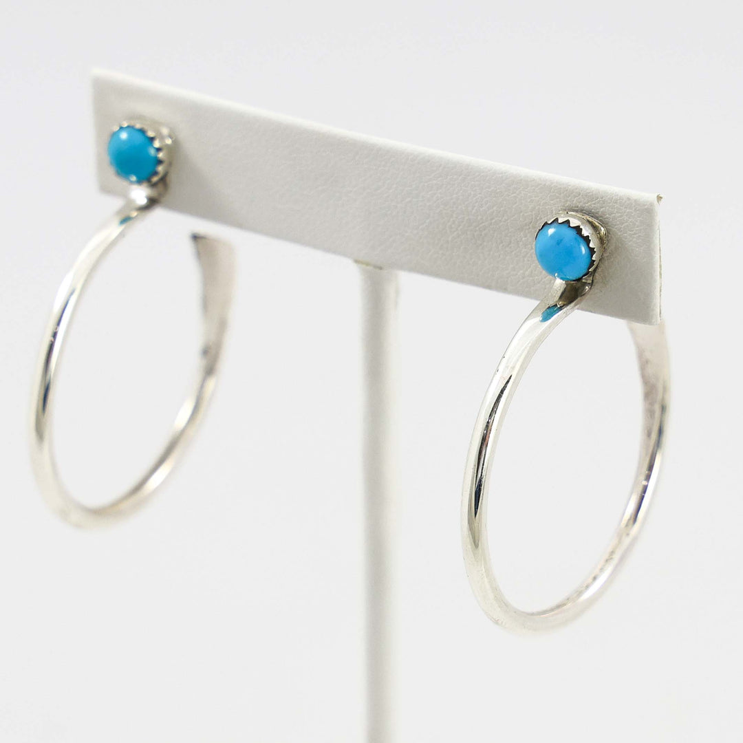 Turquoise Hoop Earrings