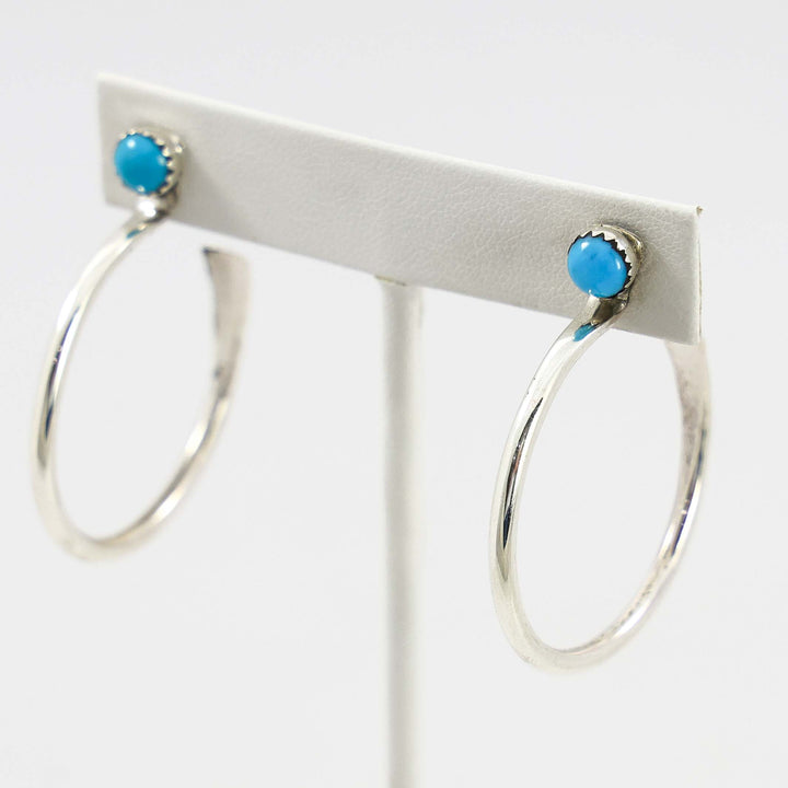 Turquoise Hoop Earrings