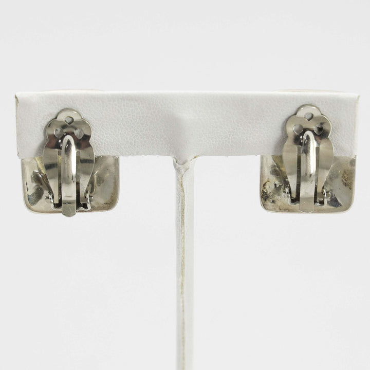 Trickling Water Clip Earrings