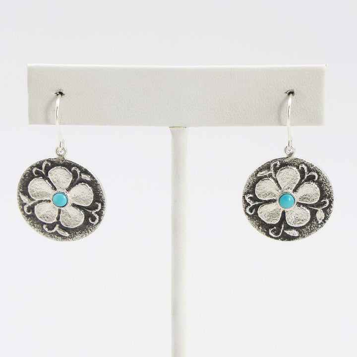 Turquoise Flower Earrings